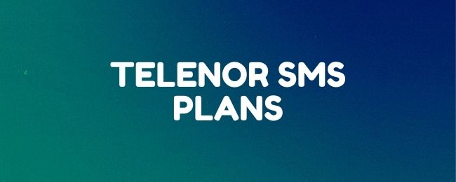 Telenor SMS Packages: Daily, Weekly, & Monthly (Prepaid & Postpaid)
